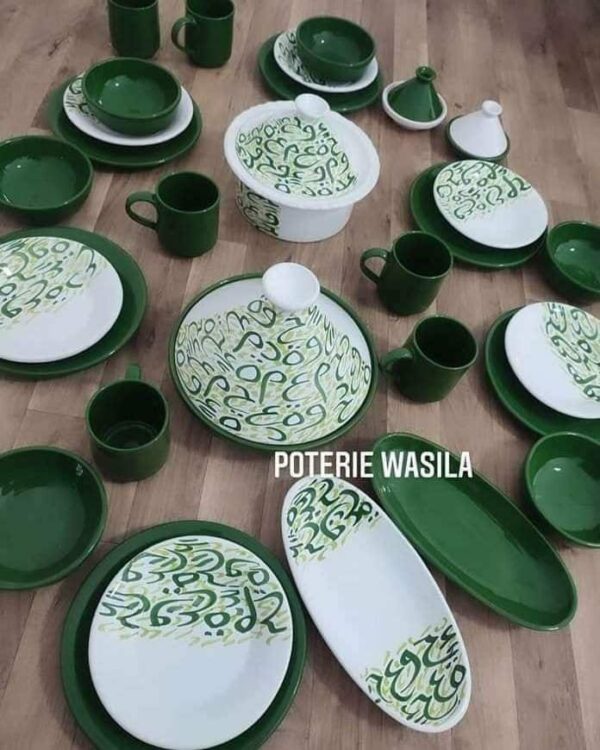 Service 35 pièce caregrafi Vert