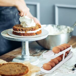 موزع البيض بطابقين - لتنظيم وتخزين البيض بأناقة وكفاءة