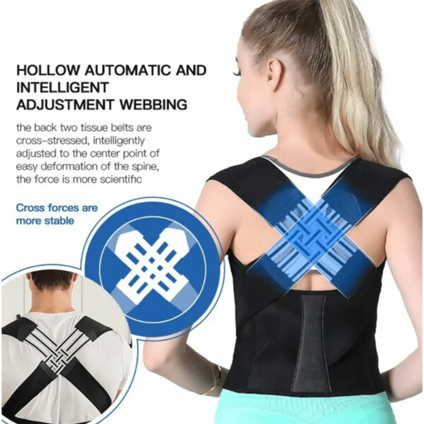 Ceinture De Posture Réglable Pour Le Dos Unisexe